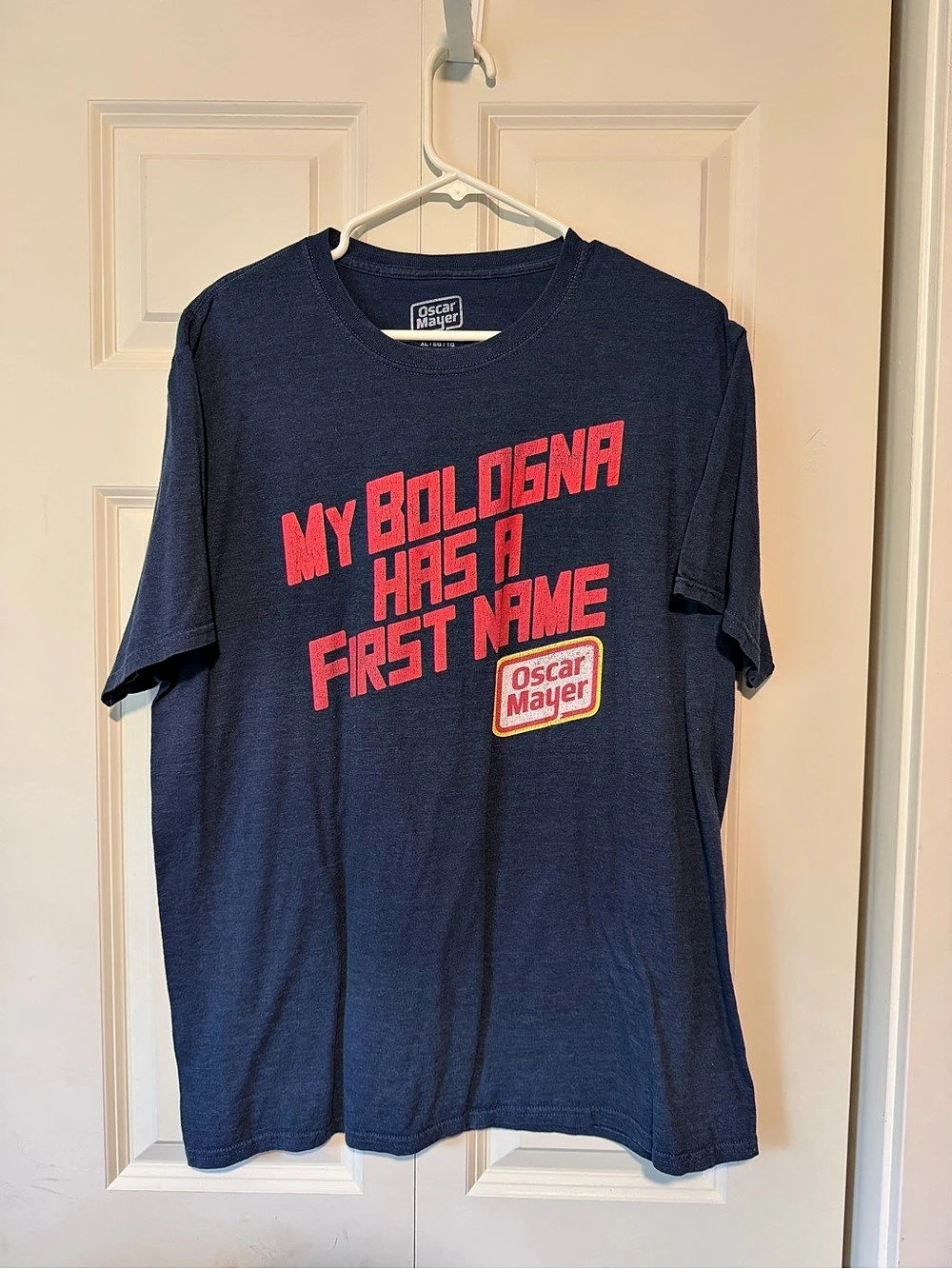 Oscar Mayer My Bologna Has a First Name graphic tee Graphic Tee in Blue Size XL
